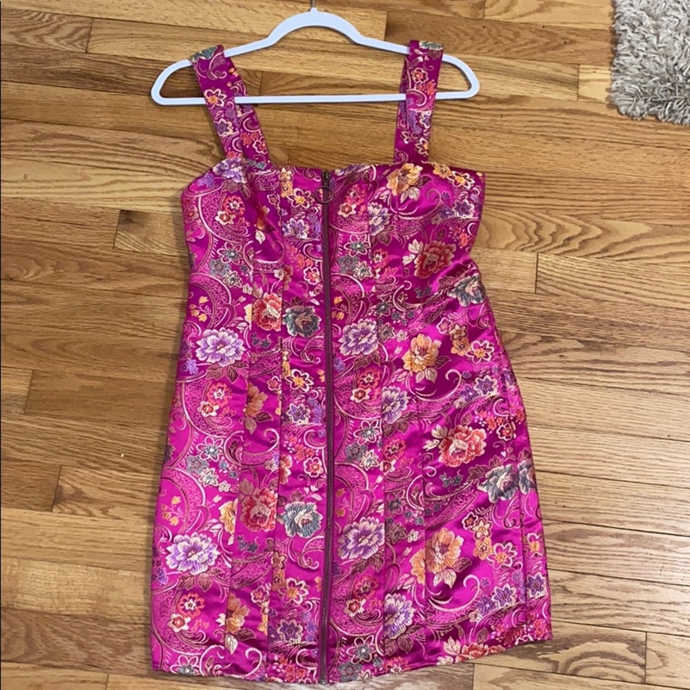 Patterned mini dress